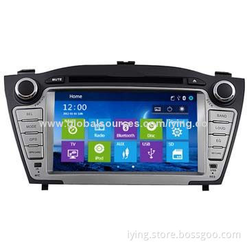 Car DVD GPS navigation for Hyundai IX35, multiple language, built-in TV